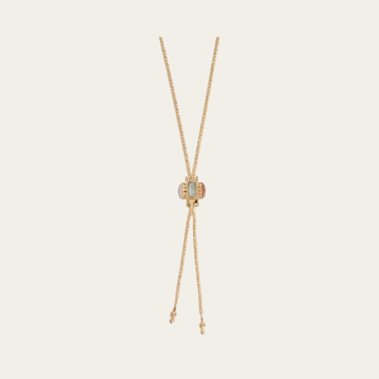 Gas Bijoux Serti Talisman Necklace