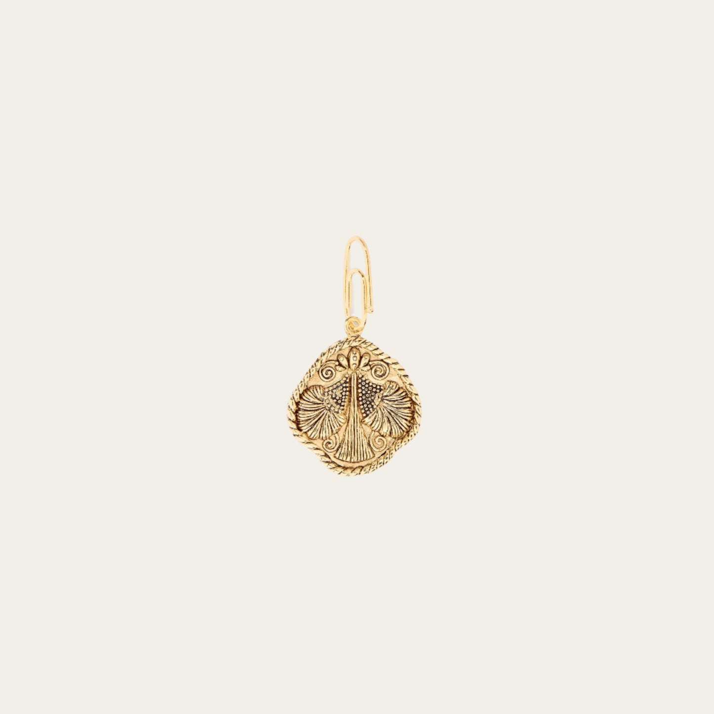 AB Libra charm pendant on neutral background