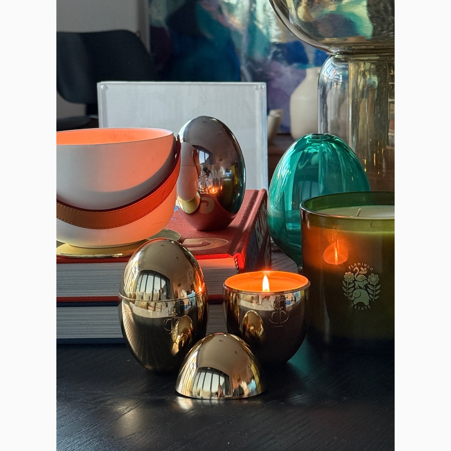 Omorfi Gold Egg Candle - New Hope