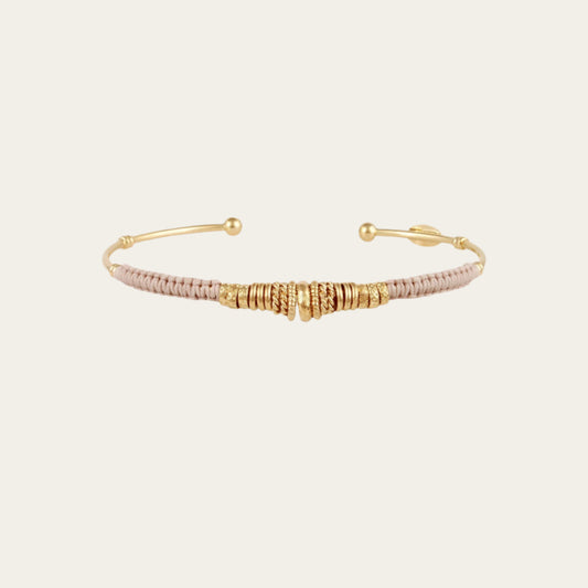 Gas Bijoux Zizanie bangle on neutral flat lay
