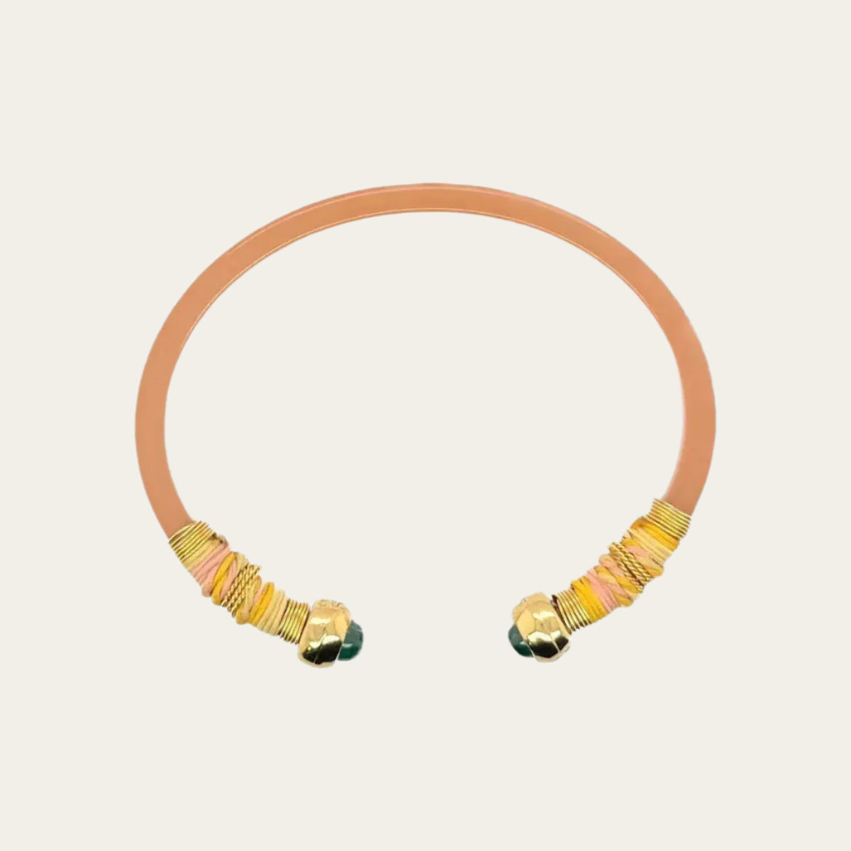 Sari Bis bracelet on white background close up image