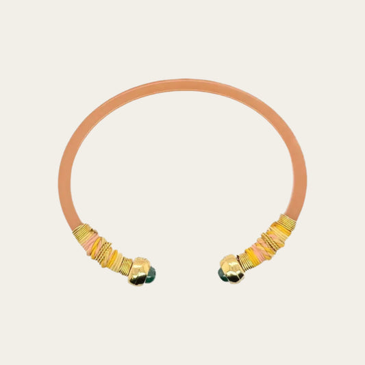 Sari Bis bracelet on white background close up image