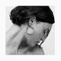 gas_bijoux_eurydice hoops on model in back and white image