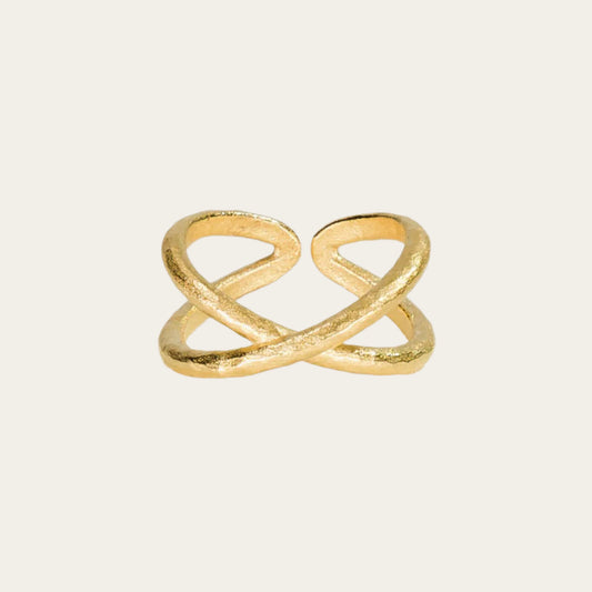 agapee alta ring flat lay image on neutral background