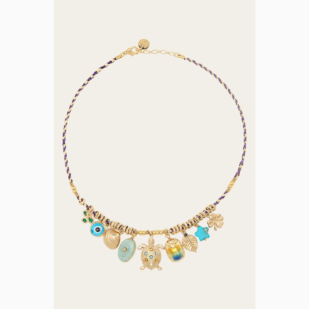 various sea gold charms necklace