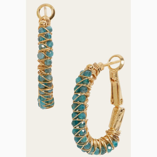 Gas bijoux Lyre earrings on white background