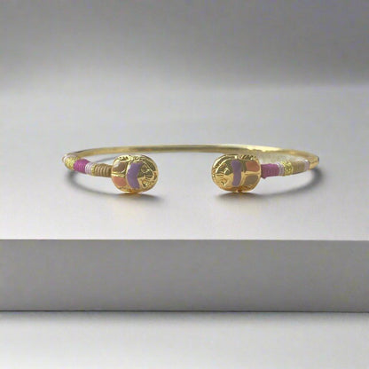 Gas Bijoux Scaramouche Purple Gold on white backdrop