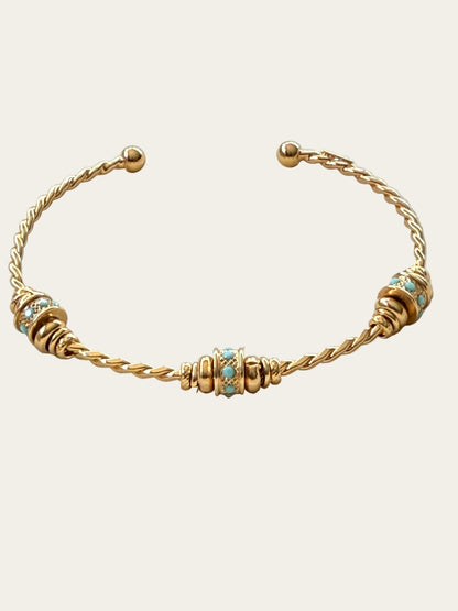 Gas Bijoux Torsade Bracelet - Turquoise