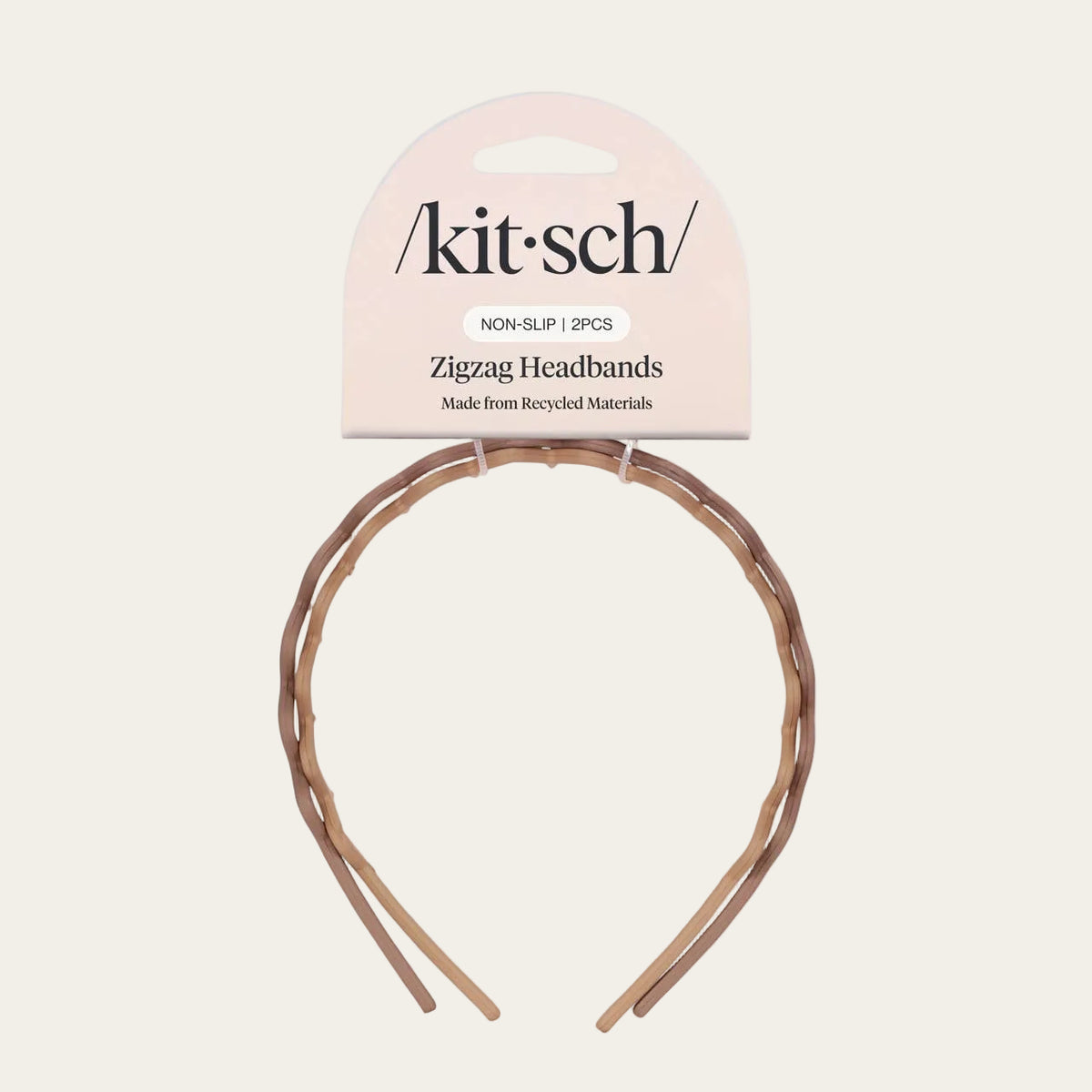Kit-sch zigzag headbands on a light gray background