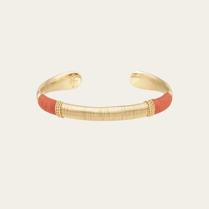 Gas Bijoux Macao bangle Rust on white background