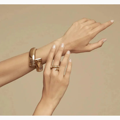 Gas Bijoux Antigone Bracelet and ring with mother of pearl stone