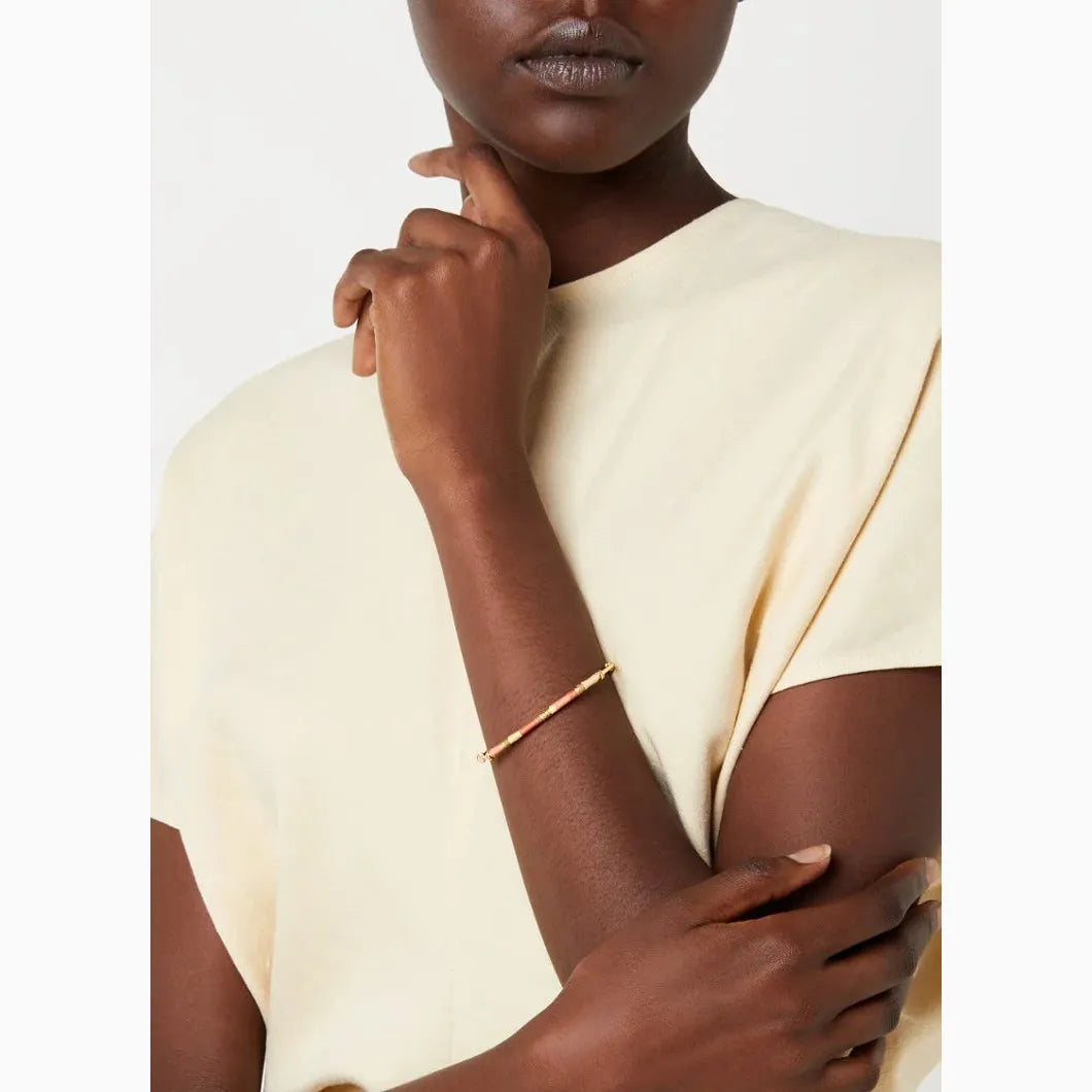 gas bijoux pink and gold zanzibar bracelet at the artemis edit